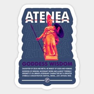 Atenea Goddess wisdom Sticker